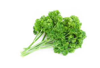 Poster - Parsley vegetable isolated on white background