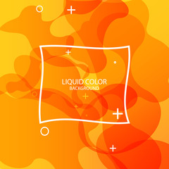 Fototapete - Abstract form of fluid. Liquid design. Liquid dynamic background for web sites, landing page or business presentation. Isolated gradient waves with geometric lines. Abstract geometric wallpaper