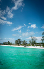 Wall Mural - paradise beach in koh rong island near sihanoukville cambodia coast