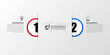 © kuliperko - Infographic design template. Creative concept with 2 steps