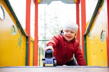 little girl on the playground