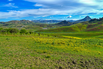 Beautiful Sicilian Landscape, Mazzarino, Caltanissetta, Italy, Europe