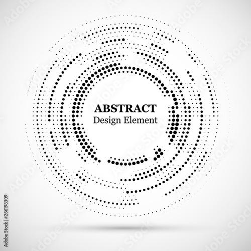 Abstract dotted halftone modern pattern background.Black decorative design ha...