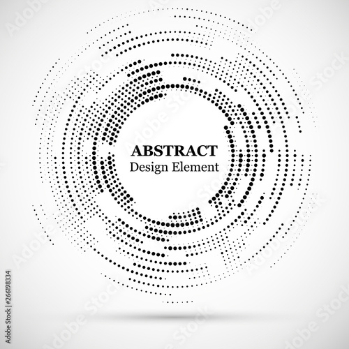 Abstract dotted halftone modern pattern background.Black decorative design ha...