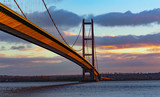 Humber bridge at sunset