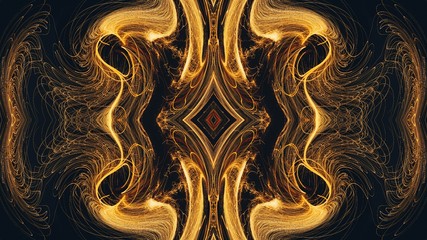 Abstract liquid gold design pattern. Graphic painting in golden color. Great as decor for rich and luxury products. Fashion print. Creative background in stylish motifs.