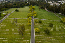 Los Angeles National Cemetery Aerial Photos LA Drone Santa Monica