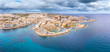 Seaside resort town of Sliema, Malta, Aerial view