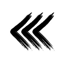 Three Arrows Made Grunge Style Black White