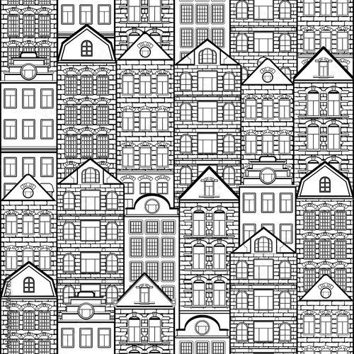 pic Silhouette Scenery Drawing Black And White https stock adobe com images houses seamless pattern black and white drawing silhouette city background urban coloring landscape monochrome outline european brick house architecture ornament vector illustration 266276337 start checkout 1 content id 266276337