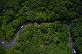 Fototapeta Uliczki - Jungle roads in Mauritius