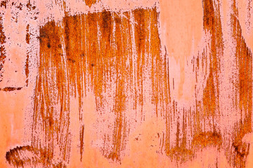 Poster - iron wall with rust. grunge texture. background for the designer. corrosion of metal