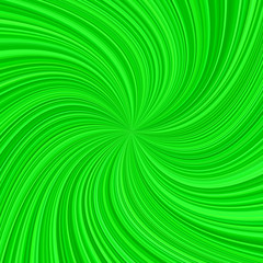 Poster - Green abstract spiral rays background