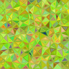 Poster - Lime color triangle mosaic background design