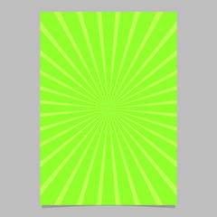 Poster - Dynamic ray burst brochure cover template - vector background design