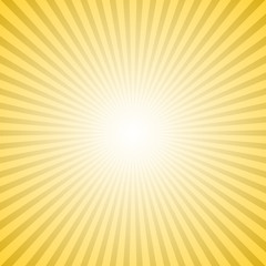 Poster - Gradient sun burst background - vector illustration with radial lines