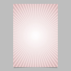 Poster - Abstract gradient sunray brochure template - vector poster background