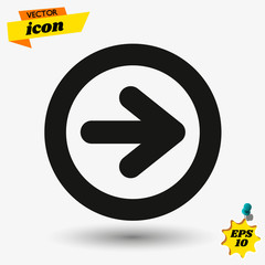 Poster - arow flat icon illustration. arow isolated sign. arow vector illustration