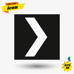 Poster - arow flat icon illustration. arow isolated sign. arow vector illustration
