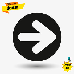 Poster - arow flat icon illustration. arow isolated sign. arow vector illustration
