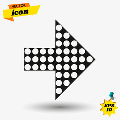 Poster - arow flat icon illustration. arow isolated sign. arow vector illustration
