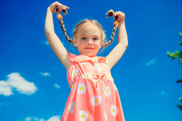 Wall Mural - happy little girl