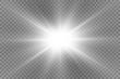© vikusandra - Glow light effect. Star burst with sparkles.Sun. Vector illustration