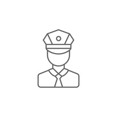 Poster - Avatar, police icon. Element of police icon. Premium quality graphic design icon. Signs and symbols collection icon for websites, web design, mobile app