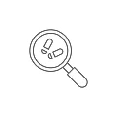 Poster - Detective, magnifier icon. Element of police icon. Premium quality graphic design icon. Signs and symbols collection icon for websites, web design, mobile app