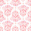 Hand drawn watercolor seamless pattern with paisley ornament