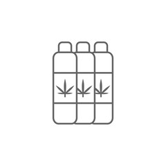 Poster - Drinks, marijuana icon. Element of marijuana icon. Thin line icon for website design and development, app development. Premium icon