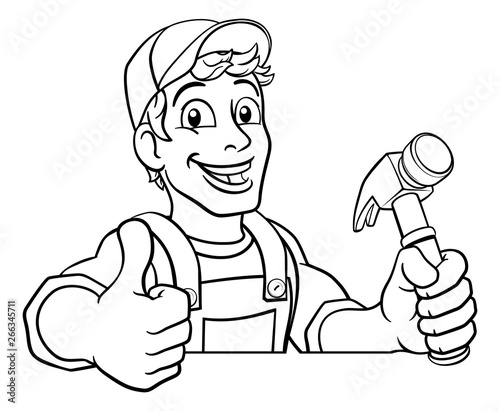 A handyman carpenter or bui...
