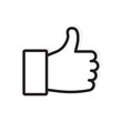 © chrupka - thumbs up, like icon- vector illustration