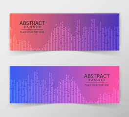 Poster - Abstract geometric web design banner template. Annual report, design templates, future poster template design.