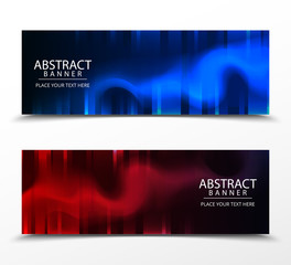 Wall Mural - Abstract vector banners with bright geometric background annual report design templates future Poster template design.