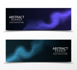 Wall Mural - Abstract vector banners with bright geometric background annual report design templates future Poster template design.