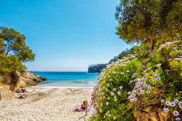 Poster - Stille Badebucht auf Mallorca