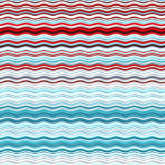 Aufkleber - Colored Wavy Background. Dynamic Effect. Design Template. Modern Pattern. 3d rendering
