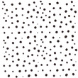 © Elena - Black blurred dots of different size seamless pattern