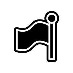 Aufkleber - flag icon. Element of navigation for mobile concept and web apps icon. Glyph, flat icon for website design and development, app development