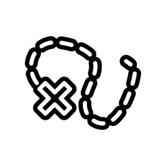 Poster - dotted line icon. Element of navigation for mobile concept and web apps icon. Glyph, flat icon for website design and development, app development
