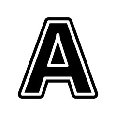 Aufkleber - bus sign icon. Element of navigation for mobile concept and web apps icon. Glyph, flat icon for website design and development, app development