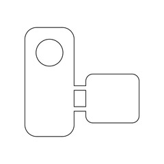 Aufkleber - manual camera icon. Element of web for mobile concept and web apps icon. Outline, thin line icon for website design and development, app development