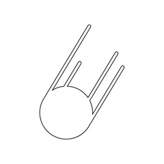 Aufkleber - comet icon. Element of web for mobile concept and web apps icon. Outline, thin line icon for website design and development, app development