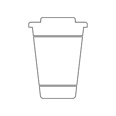 Aufkleber - plastic cup icon. Element of web for mobile concept and web apps icon. Outline, thin line icon for website design and development, app development