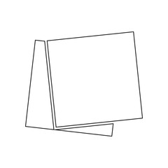 Poster - layers of paper icon. Element of web for mobile concept and web apps icon. Outline, thin line icon for website design and development, app development