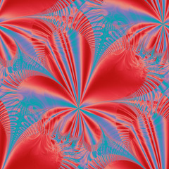 Poster - Seamless abstract pattern. Fractal pattern. Computer fractal graphics. Background.