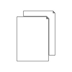 Aufkleber - sheets icon. Element of web for mobile concept and web apps icon. Outline, thin line icon for website design and development, app development