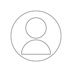Aufkleber - contact button icon. Element of web for mobile concept and web apps icon. Outline, thin line icon for website design and development, app development