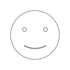 Aufkleber - joyful smiley icon. Element of web for mobile concept and web apps icon. Outline, thin line icon for website design and development, app development